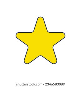 Vector cartoon star icon vector illustration