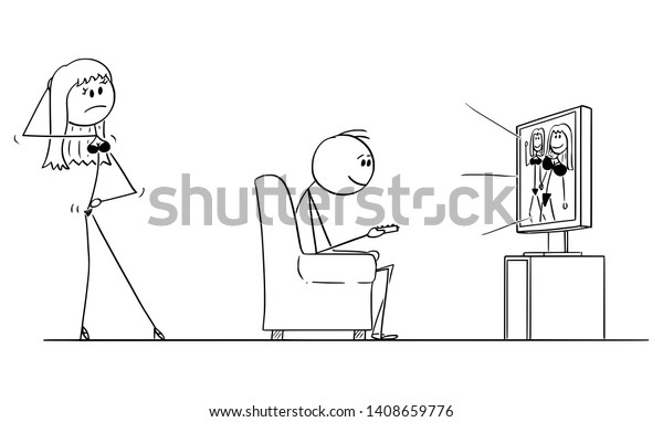 White Porn Drawings - Vector Cartoon Stick Figure Drawing Man Stock Vector ...