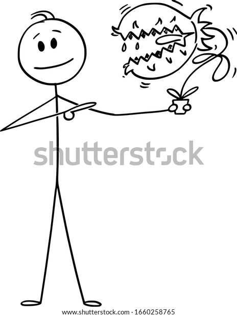 Vector Cartoon Stick Figure Drawing Conceptual 库存矢量图（免版税）1660258765 Shutterstock 2532