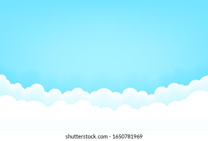 Antecedentes de estilo vectorial con nubes lindas