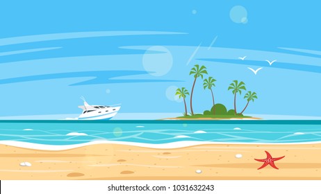  Beach Cartoon Images Stock Photos Vectors Shutterstock