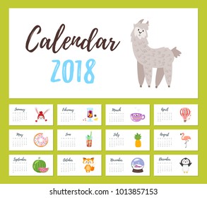 1,837 Calendar Kids 2018 Images, Stock Photos & Vectors 