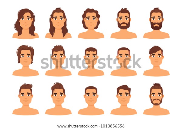 Vector Cartoon Style Illustration Different Man Stock Vector