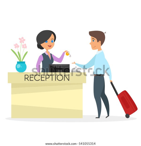 Vector De Stock Libre De Regalias Sobre Dibujo Vectorial De La Recepcion Del