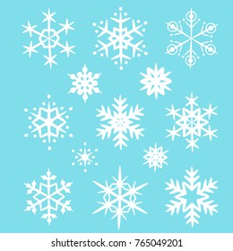Vector cartoon style illustration of winter background