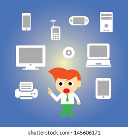 vector cartoon style for use