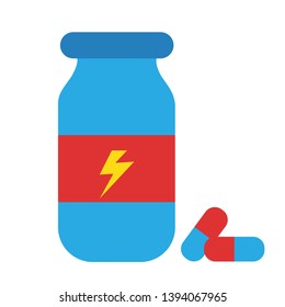Vector Cartoon Supplements Icon Isolated Illustration