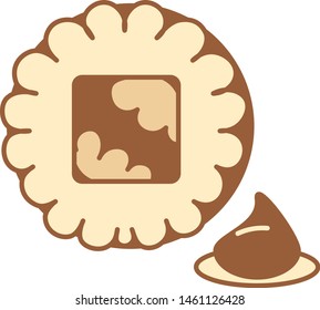 Vector Cartoon Sushi Icon Emoji Illustration Isolated