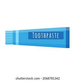 Vector cartoon toothpaste for oral care. Dental concept.