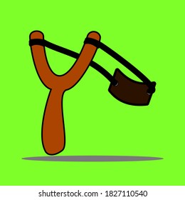cartografía vectorial de catapulta tradicional