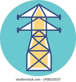 Vector Cartoon Transmission Tower Icon Emoji Illustration Isolated