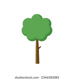 Vector cartoon tree icon vector illustration