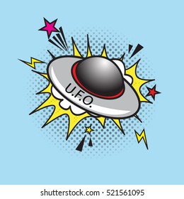 Vector Cartoon UFO