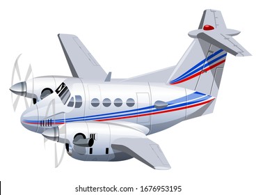 Vector Cartoon utility aircraft. Available EPS-10 vector format separated by groups for easy edit