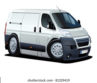 Vector cartoon van