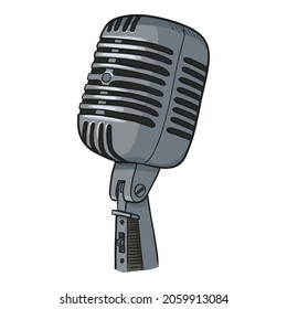 Vector Cartoon Variety Microphone Illustration