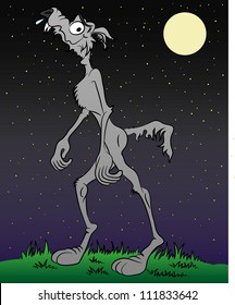 Vector. Cartoon wolf.