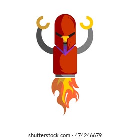 Vector CartoonRobot Design Icon. Toy robots vector