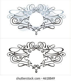 Vector Cartouche y Banner para su texto