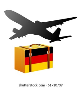 vector case with the national flag of Germany