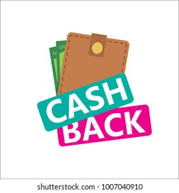 vector cash back icon. 