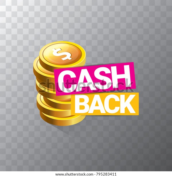 Vector Cash Back Icon Isolated On Stock Vector Royalty Free 795283411