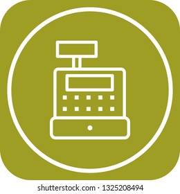 Vector Cash Counter Icon