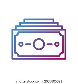 Vektorgrafiksymbol, Geld und investitionsbezogene 64x64 Pixel, weißer Hintergrund