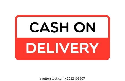 Rótulo de Vetor Cash on Delivery