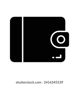 Vector of cash wallet, icon of wallet having currency in editable style