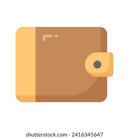 Vector of cash wallet, icon of wallet having currency in editable style