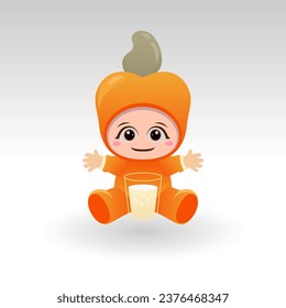
Vector Cashew fruit kawaii cartoon character vector funny Cashew fruit kawaii illustration
