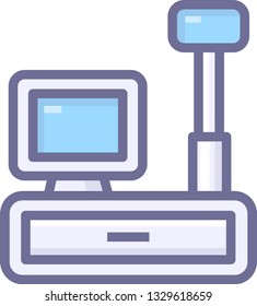 A vector cashier icon design element