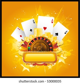 Vector casino background