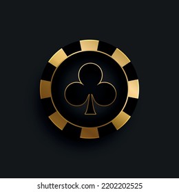 Vector casino chip. Illustration, casino background with golden playing cards casino chips and Jackpot you win text on sparkle background and golden lights. 3d background for casino games