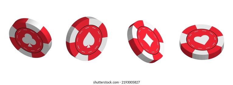 Vector casino chips falling from the sky. Casino chips. Chthdjys chips. Jackpot, winner, poker.