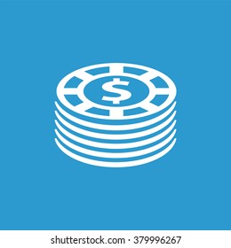 Vector casino chips Icon
