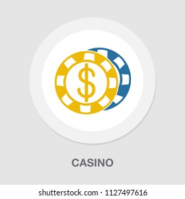 Vector casino chips, casino chips isolated