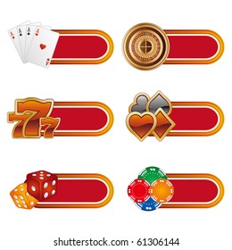 vector casino design element