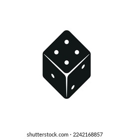 Los dados del Casino del vector de los iconos auténticos. Juego de dados rojos que rodan vectores aislados en fondo blanco. Piezas de juego de mesa 3d. Red Poker Cubes EPS 10