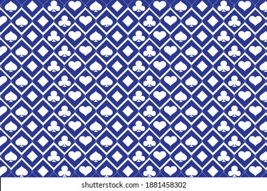 Vector, fondo de póquer del Casino, tarjeta de juego del Casino, tarjeta de póquer del casino en línea, fondo de aislamiento de elementos del Casino.	