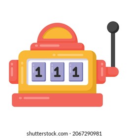 Vector of casino puggy game in modern flat style 