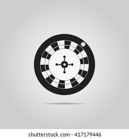 Vector casino roulette icon