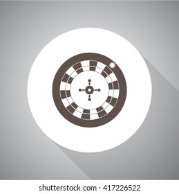 Vector casino roulette icon