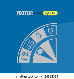 Vector casino roulette icon
