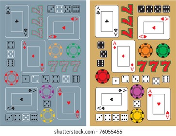 vector casino seamless backgrounds