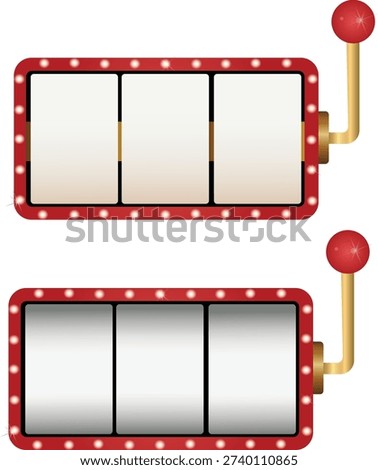 Vector Casino Slot Machine Illustration – Jackpot and Gambling Concept