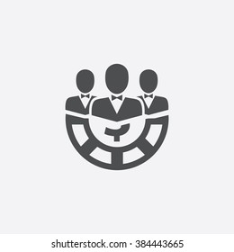 Vector casino team Icon