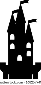 Vector castle. Icon