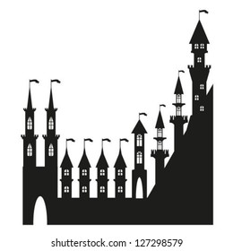 vector castle silhouette
